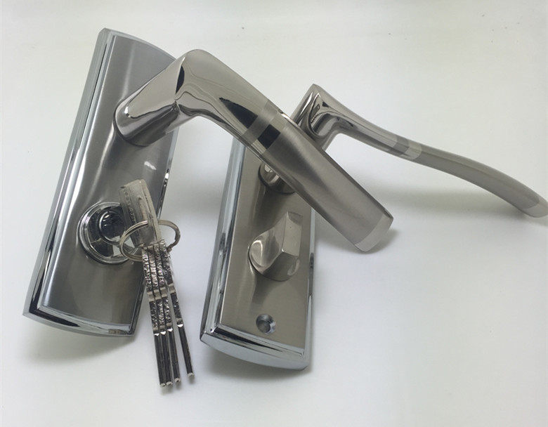 Single tongue lock core indoor door lock handle toilet bathroom handle lock door edge distance 55mm-Taobao