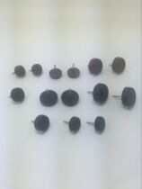 Furniture foot nails plastic foot nails brown and black two-color large discount