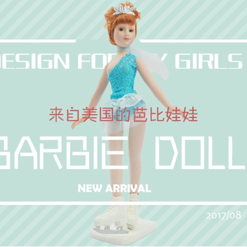 American imports of figure skating Barbie skating dolls for skating dolls