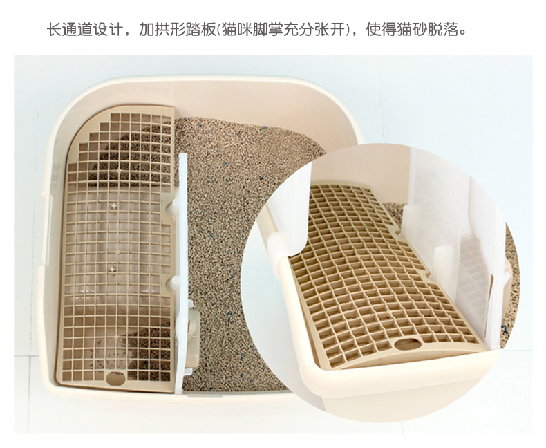 Alice hộp xả rác dài khép kín đầy đủ khử mùi mèo nồi thêm bồn cầu mèo chống văng Alice - Cat / Dog Beauty & Cleaning Supplies giá lược chải lông cho chó