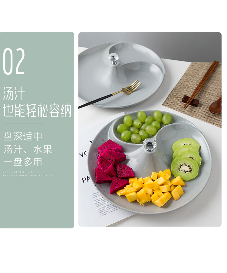 Irregular plate frame IMhouse creative fruit bowl home sitting room tea table compote European ceramic plate