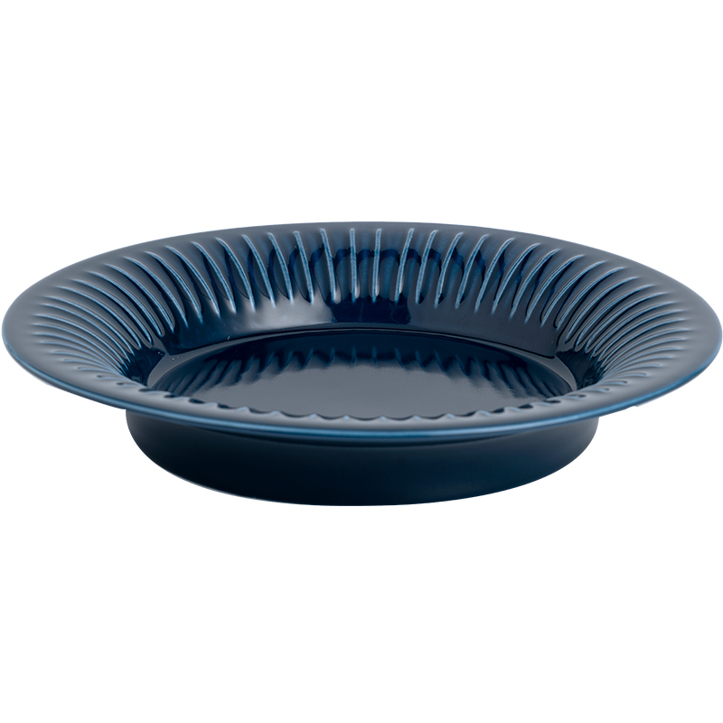 The dishes suit household contracted white and blue anaglyph ceramic tableware west pot home 0. The bread and butter plate