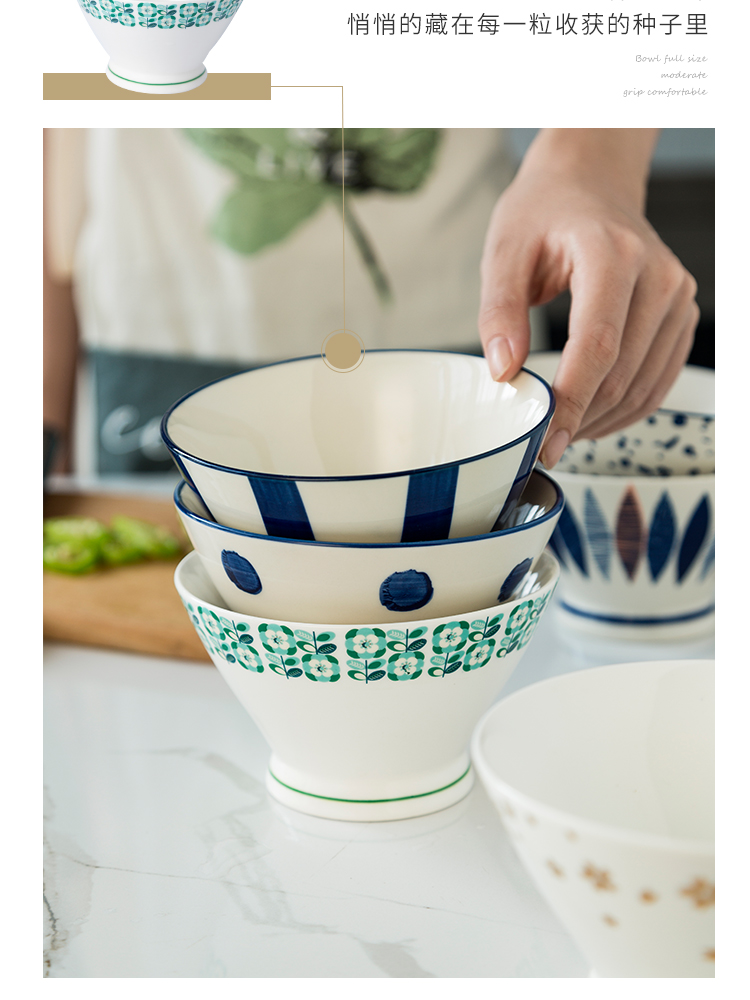 Job home IM glaze color Japanese - style tableware under a single ceramic bowl, lovely 4.9 inches tall dessert bowl intention