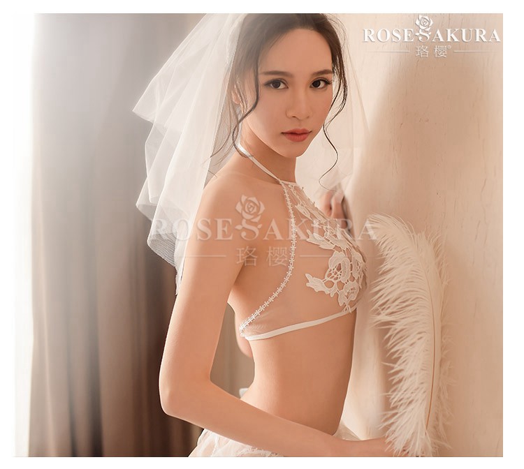 Sexy garter vớ phù hợp với vớ cô dâu khiêu dâm đồ lót ba điểm hầu gái nhỏ quan điểm ngực tất nam