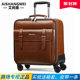 Genuine leather trolley case 20 men and women business boarding suitcase universal wheel student luggage bag 16 cowhide password box