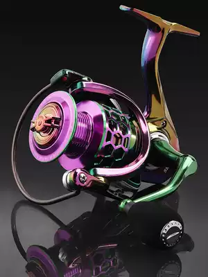 Aurora reel dazzling color all metal gapless fishing wheel sea fishing Road sub wheel far throw black anti-explosive line Micro