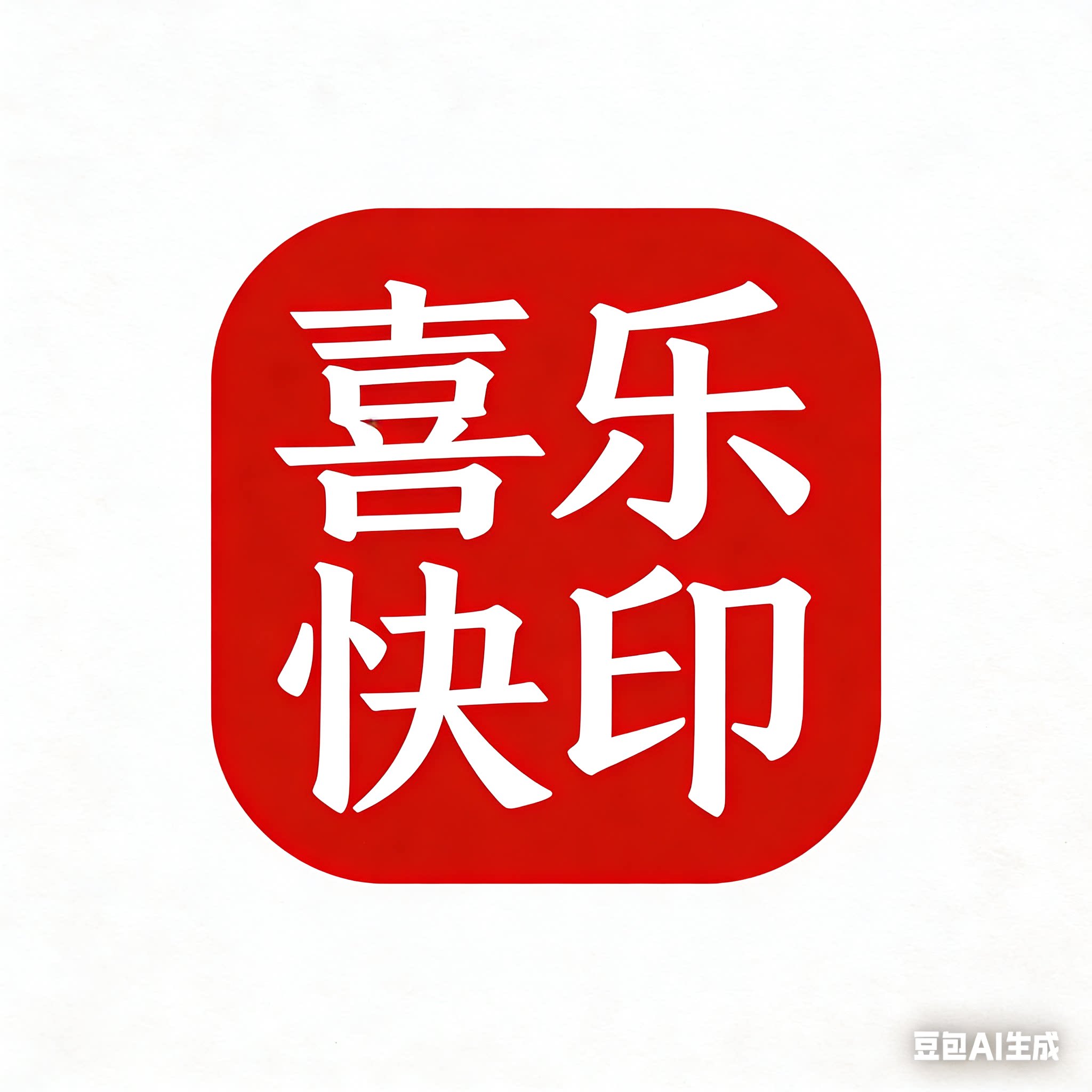 喜乐数码快印的LOGO