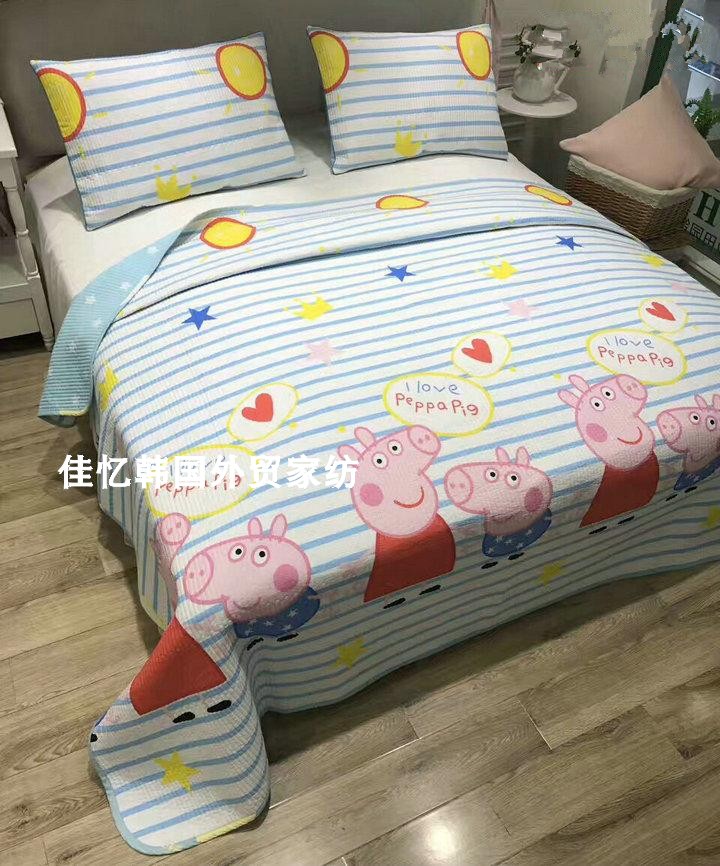 Twill bông phong cách Hàn Quốc bí mật quilting mùa hè tấm trải giường nệm mùa hè bộ đồ giường mát mẻ ba bộ ga giường everon giảm giá