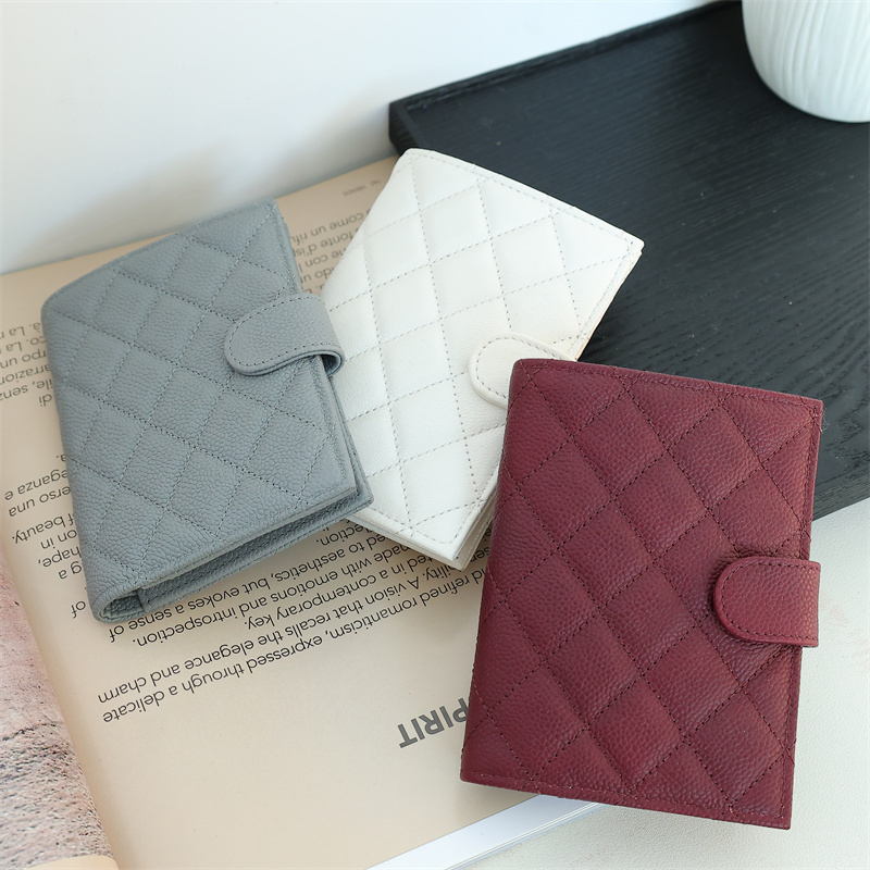 Clearance - Passport Holder, Caviar Inside and Out, Diamond-Patterned Passport Wallet with Multiple Card Slots, Stylish and Exquisite Leather Card Holder, Portable