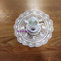  Creative crystal foreign trade hollow handmade crocheted placemat Lace simple style plate vase basin pad shooting props