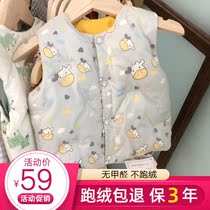Childrens down jacket vest thickened warm vest girl light down liner boy baby wear autumn and winter