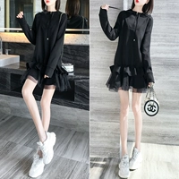 Váy nữ mùa thu 2019 quần áo mùa thu mới thủy triều mới nhỏ một đầu mùa thu phổ biến váy len - Sản phẩm HOT đầm dài qua gối cho tuổi trung niên