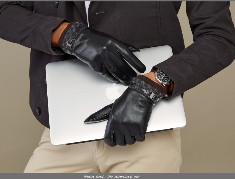 Gants pour homme      en peau de mouton - Ref 2782424 Image 8