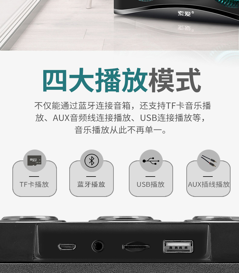Sony Ericsson S68 không dây Loa Bluetooth siêu nặng loa siêu trầm gia đình âm lượng lớn 3D bao quanh phòng khách Máy nghe nhạc nhỏ cầm tay máy tính sáng tạo đồng hồ báo thức radio một âm thanh - Trình phát TV thông minh bộ phát wifi ko dây