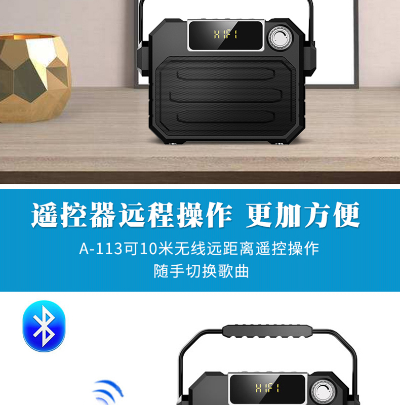 Newman Square Dance Âm thanh ngoài trời Xe đẩy di động Loa Bluetooth Âm lượng Âm lượng Di động Siêu năng lực Máy nghe nhạc cầm tay nhỏ không dây có thể sạc lại Trang chủ K Bài hát Khuếch đại âm thanh ngoài trời - Trình phát TV thông minh cục phát wifi 5g