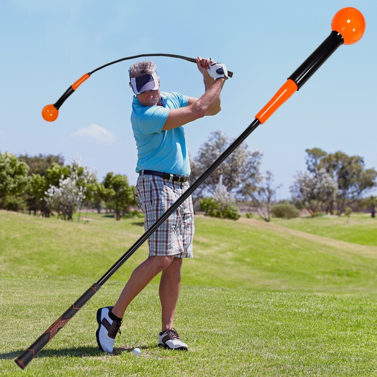 1 Piece Golf Swing Stick 120cm Indoor Practice Stick Golf Teaching Practice Device Strength Training Stick Golf