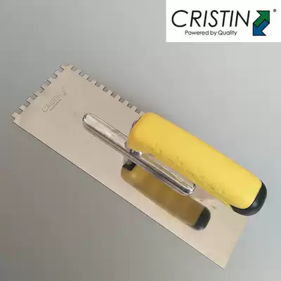 German Christine stainless steel tile adhesive trowel tile adhesive trowel square tooth spatula paving tool