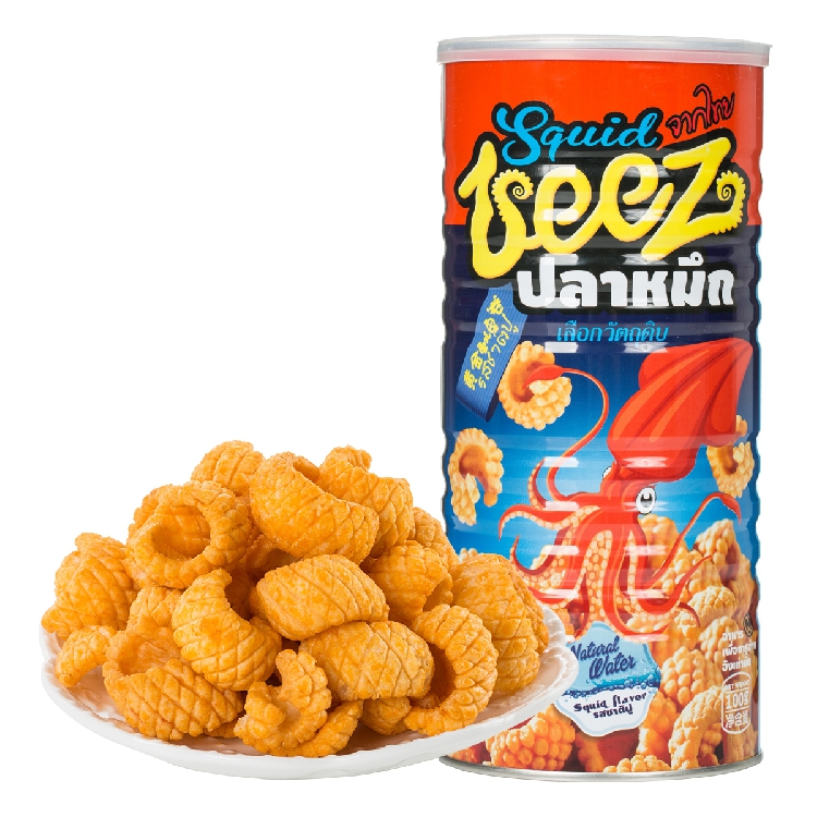 Merendo Original Taste Squid Rolls 100g Cans Casual Office Snacks Snack Puffed Children Nostalgic Little Snacks