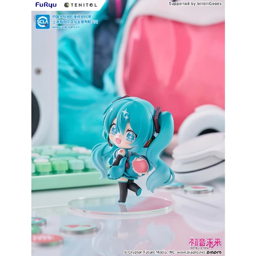 В наличии на Bilibili FuRyu TENITOL Hatsune Miku UWA серия мягкая улыбка фигурка-мешок от боли