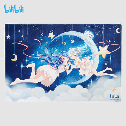 哔哩哔哩周边 2233娘加厚星空锁边大鼠标垫桌