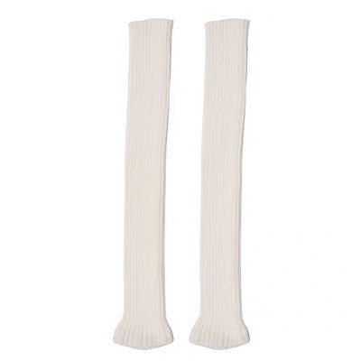 White socks women's over-the-knee leggings y2k pile socks subculture long jk knitted leg covers autumn