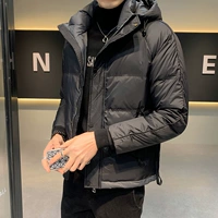 Короткий модный пуховик с капюшоном, трендовая куртка, коллекция 2021, в корейском стиле