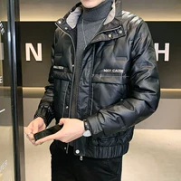 Зимний короткий пуховик для отдыха, удерживающая тепло ветрозащитная куртка, коллекция 2021, оверсайз