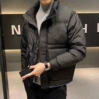 Трендовый пуховик, утепленная короткая куртка, коллекция 2022, в корейском стиле, оверсайз