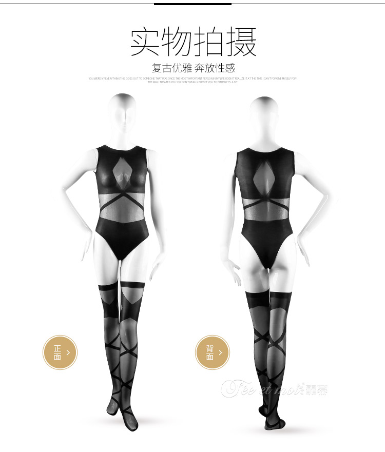 Envy sexy kim cương in vớ chia đôi thiết lập quan điểm áo không tay qua đầu gối chân dài vớ nữ gợi cảm quần tất nữ