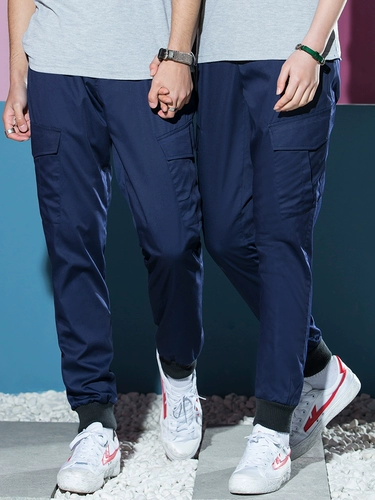 Yojie Spring Multi -карманный работник штаны мужская нога получает бедные бедные брюки для отдыха.