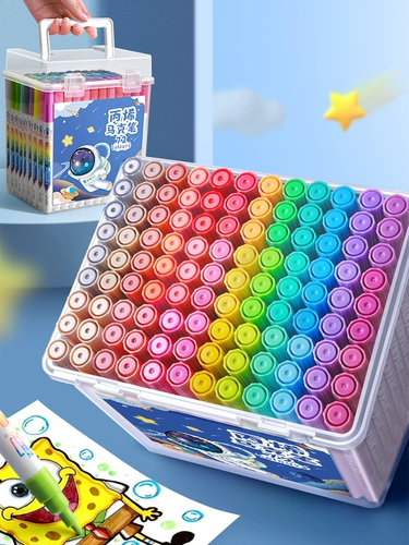 Акрил, детский полупрозрачный водонепроницаемый маркер для школьников, нетоксичная акварель, мелки, фартук для рисования, быстросохнущий комплект на водной основе, можно стирать, ручная роспись, «сделай сам»