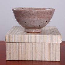 Japanese matcha bowl Japanese gray glaze hat type matcha bowl Japanese matcha bowl glaze water fat and delicate opening