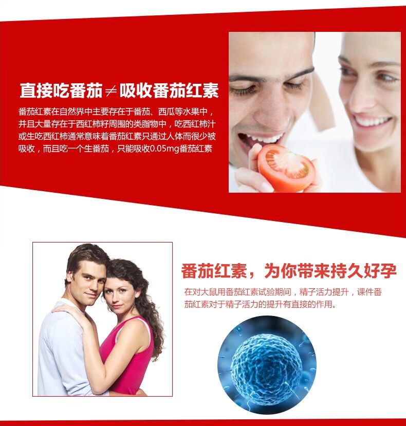 American Noo Lycopene Soft Capsule Male Prostate Sperm Vitality Cải thiện sản phẩm chăm sóc sức khỏe người lớn - Thức ăn bổ sung dinh dưỡng tảo xoắn nhật bản