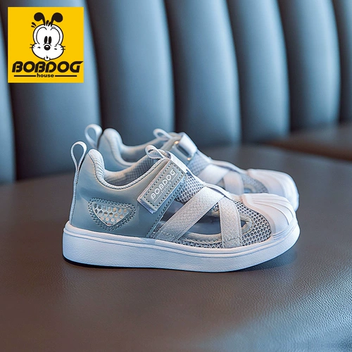 Туфли для мальчиков, летняя дышащая обувь, детские сандалии, сумка для обуви, 2023, мягкая подошва