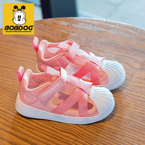 Сандалии, сумка для обуви, летняя удобная обувь для девочек, дышащая детская спортивная обувь, мягкая подошва