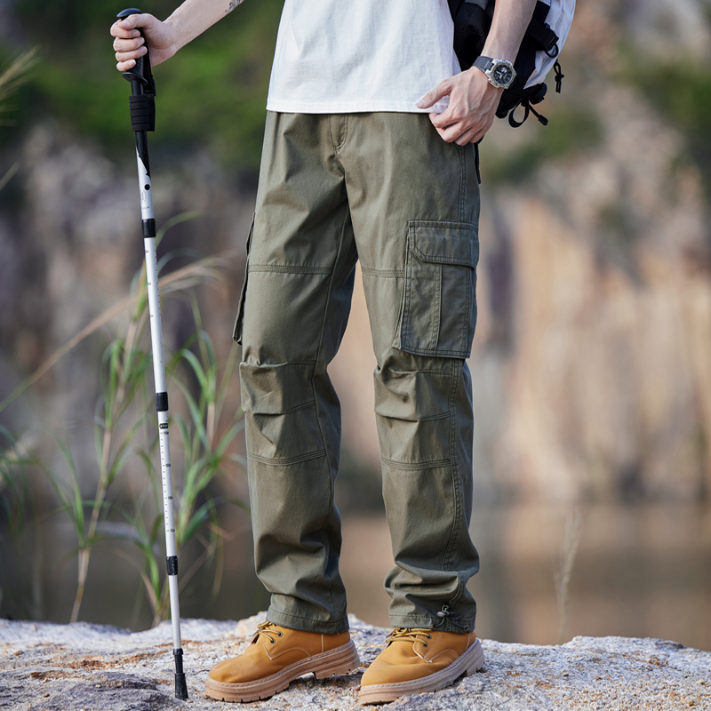 Outdoor Multi-Pocket Cargo Pants for Men, Spring and Autumn Style, Straight-Leg, Loose-Fitting, Casual Hiking, 2026 New Summer Thin Pants Outdoor Multi-Pocket Cargo Pants for Men, Spring and Autumn Style, Straight-Leg, Loose-Fitting, Casual Hiking, 2026 New Summer Thin Pants