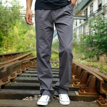2019 autumn and winter outdoor casual pants mens Joker straight trousers loose size overalls youth cotton mens pants