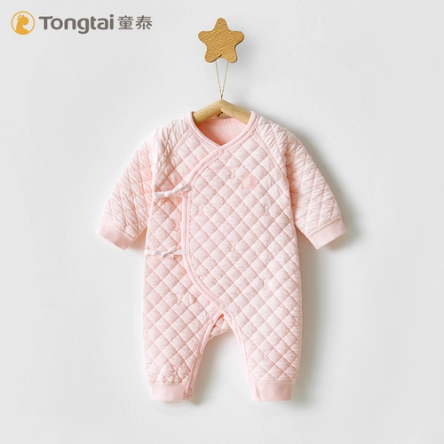 童泰 Детское осеннее стеганое удерживающее тепло боди для новорожденных, увеличенная толщина