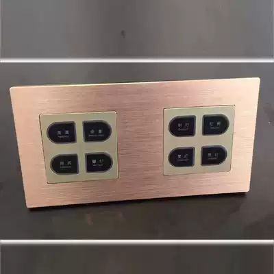 KTV Hotel Hotel Two-piece drawing panel light switch 8-bit eight-bit button touch switch light switch