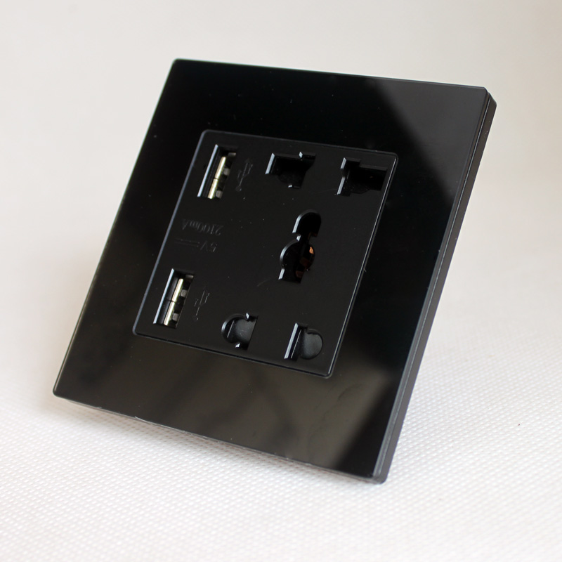 Hotel tempered glass panel touch switch WKCZUSB
