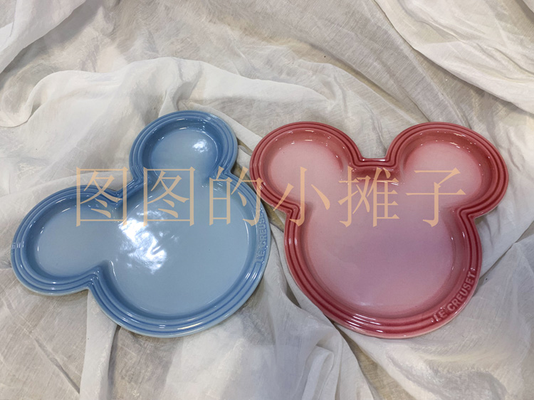 KKEA foreign trade cartoon Mickey disc ceramic gradient macarronic children cutlery sweet dinner plate snack-Taobao