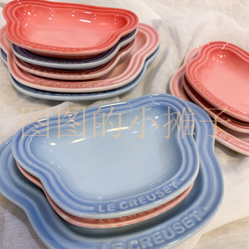 K's imported foreign trade bear plate bear head cute mini plate children's tableware dessert small fresh gradient cheese