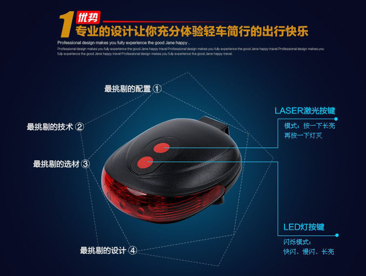 Eclairage pour vélo - Taillights - Ref 2399183 Image 4