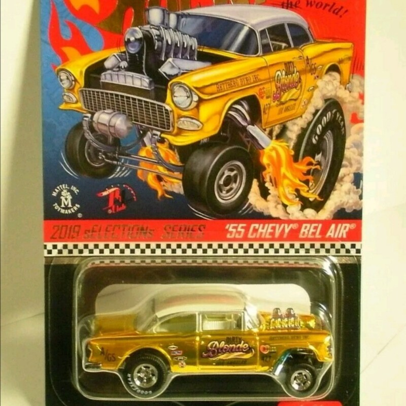 Hw Hot Wheels Red Line 2019Rlc Selections Dirty Blonde'55 Gasser in Stock