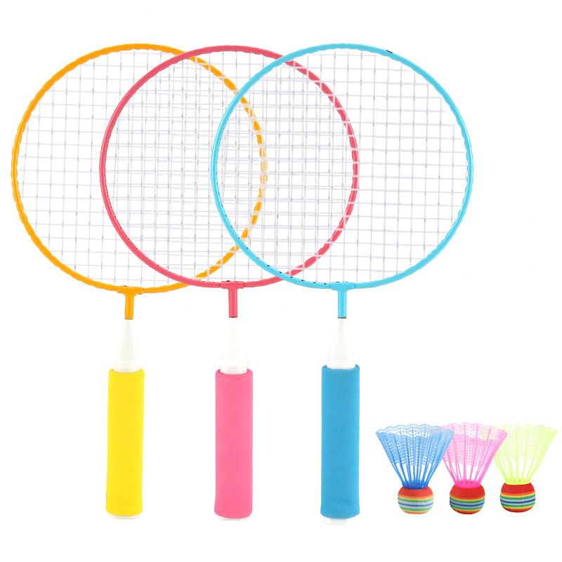 Children Badminton Racket Double Pat Kindergarten Kid Baby Outdoor Sports Toy Elementary School Kids Family Suit