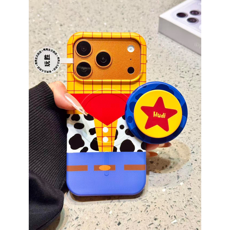 Cartoon Buzz Lightyear Woody Magnetic Stand Suitable for iPhone 17 Pro Max Phone Case Film Apple 16 Pro New Model 15 Full Coverage 16Pm Anti-Drop 17 Women's Model 17 Pro Unique Super Nice-Looking Cartoon Buzz Lightyear Woody Magnetic Stand Suitable for iPhone 17 Pro Max Phone Case Film Apple 16 Pro New Model 15 Full Coverage 16Pm Anti-Drop 17 Women's Model 17 Pro Unique Super Nice-Looking
