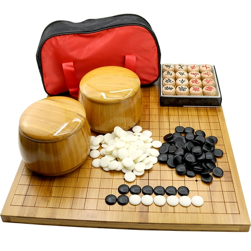 Детские шахматы, комплект для начинающих, Гомоку из нефрита