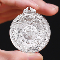 Hong Hung Pure Silver XII Zodiacs Life of the Year Paraphernalia Kynine Palace Gossip Signs Men and Men Waist Card Personality Pendant