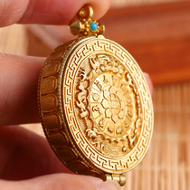 jing hong copper Nepal palace ba gua pai ga wu he pendant mantra pendant ggs chu male Ms. personality