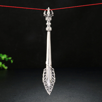 Honghong sterling silver Manjusri sword wisdom Amulet pendant Tibetan Buddhism portable male Lady personality Amulet jewelry